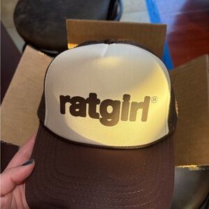 Stray rats Ratgirl Brown and Cream Trucker Hat